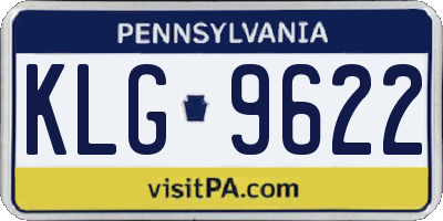 PA license plate KLG9622