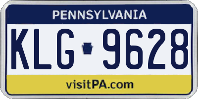 PA license plate KLG9628
