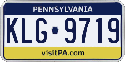 PA license plate KLG9719