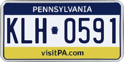 PA license plate KLH0591
