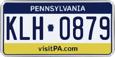 PA license plate KLH0879