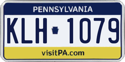 PA license plate KLH1079