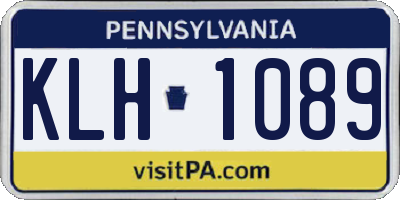 PA license plate KLH1089
