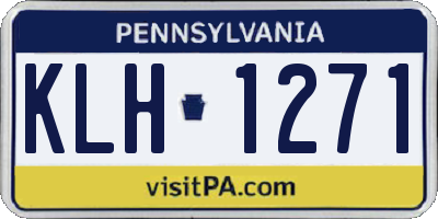 PA license plate KLH1271