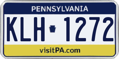 PA license plate KLH1272
