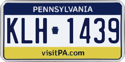 PA license plate KLH1439