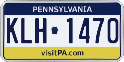 PA license plate KLH1470