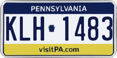PA license plate KLH1483