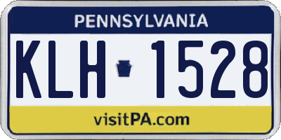 PA license plate KLH1528