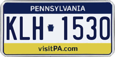 PA license plate KLH1530