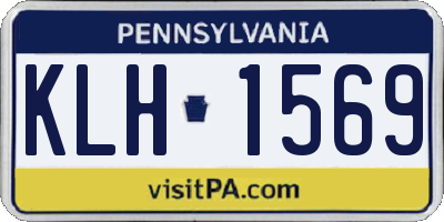 PA license plate KLH1569