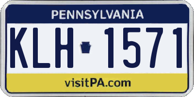 PA license plate KLH1571