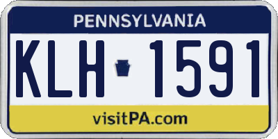 PA license plate KLH1591