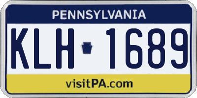 PA license plate KLH1689