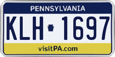 PA license plate KLH1697