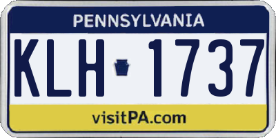 PA license plate KLH1737