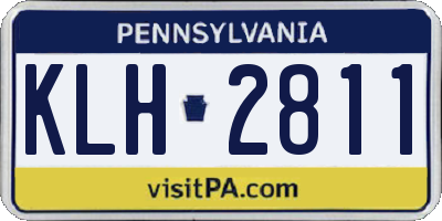 PA license plate KLH2811