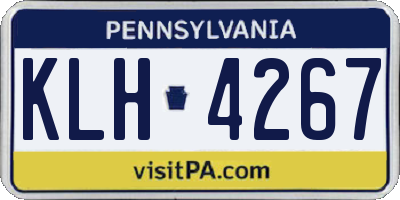 PA license plate KLH4267