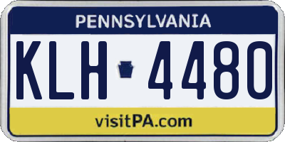 PA license plate KLH4480