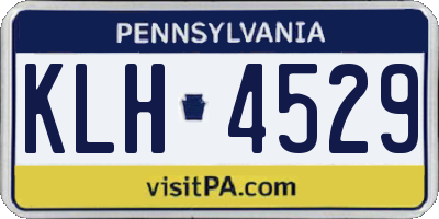 PA license plate KLH4529