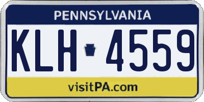 PA license plate KLH4559