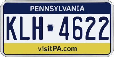 PA license plate KLH4622