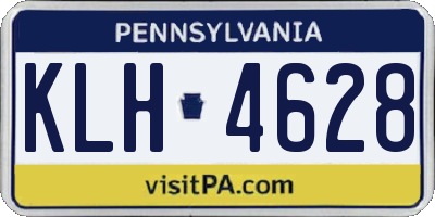 PA license plate KLH4628