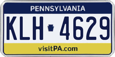 PA license plate KLH4629