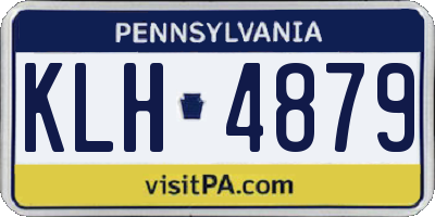 PA license plate KLH4879