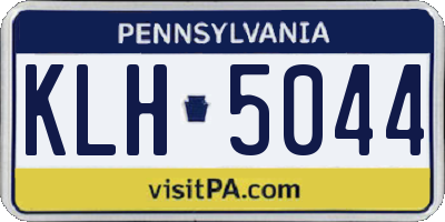PA license plate KLH5044