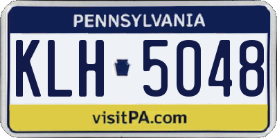 PA license plate KLH5048