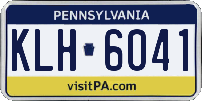 PA license plate KLH6041