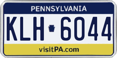 PA license plate KLH6044