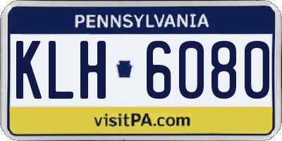 PA license plate KLH6080
