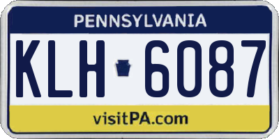 PA license plate KLH6087