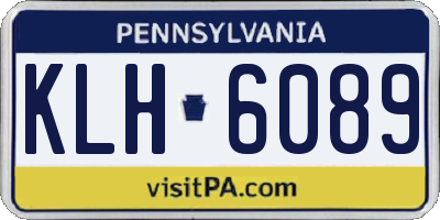 PA license plate KLH6089