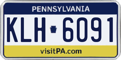 PA license plate KLH6091