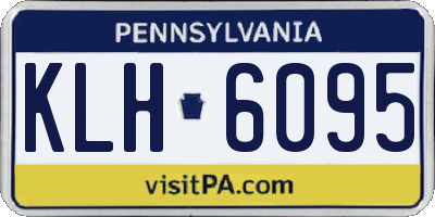 PA license plate KLH6095