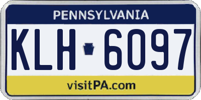 PA license plate KLH6097