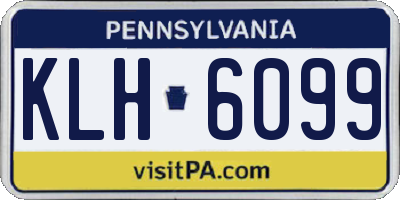 PA license plate KLH6099