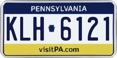PA license plate KLH6121