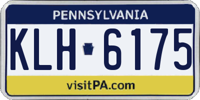 PA license plate KLH6175