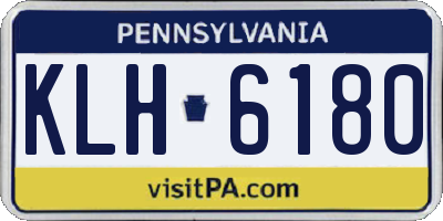 PA license plate KLH6180