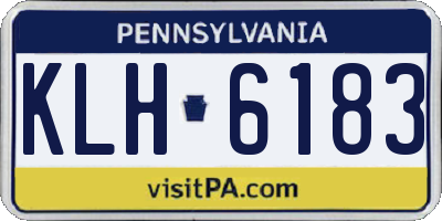 PA license plate KLH6183