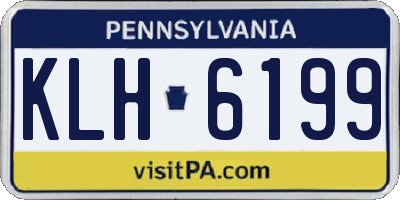 PA license plate KLH6199