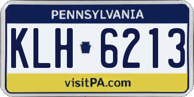 PA license plate KLH6213