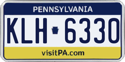 PA license plate KLH6330