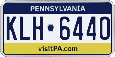 PA license plate KLH6440