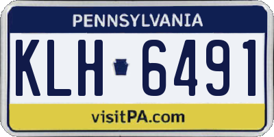 PA license plate KLH6491