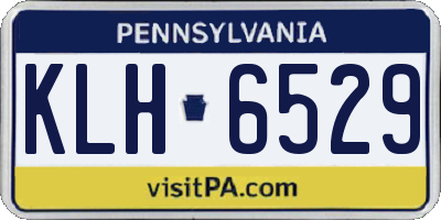 PA license plate KLH6529